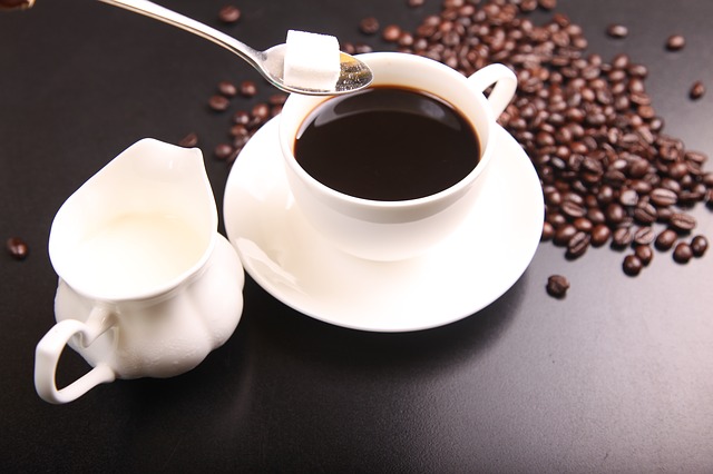 How to Feel Energized Throughout the Day Coffee in a cup with sugar.